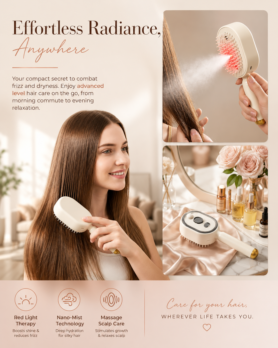 SteamScalp Pro™ 3-in-1 Steam comb