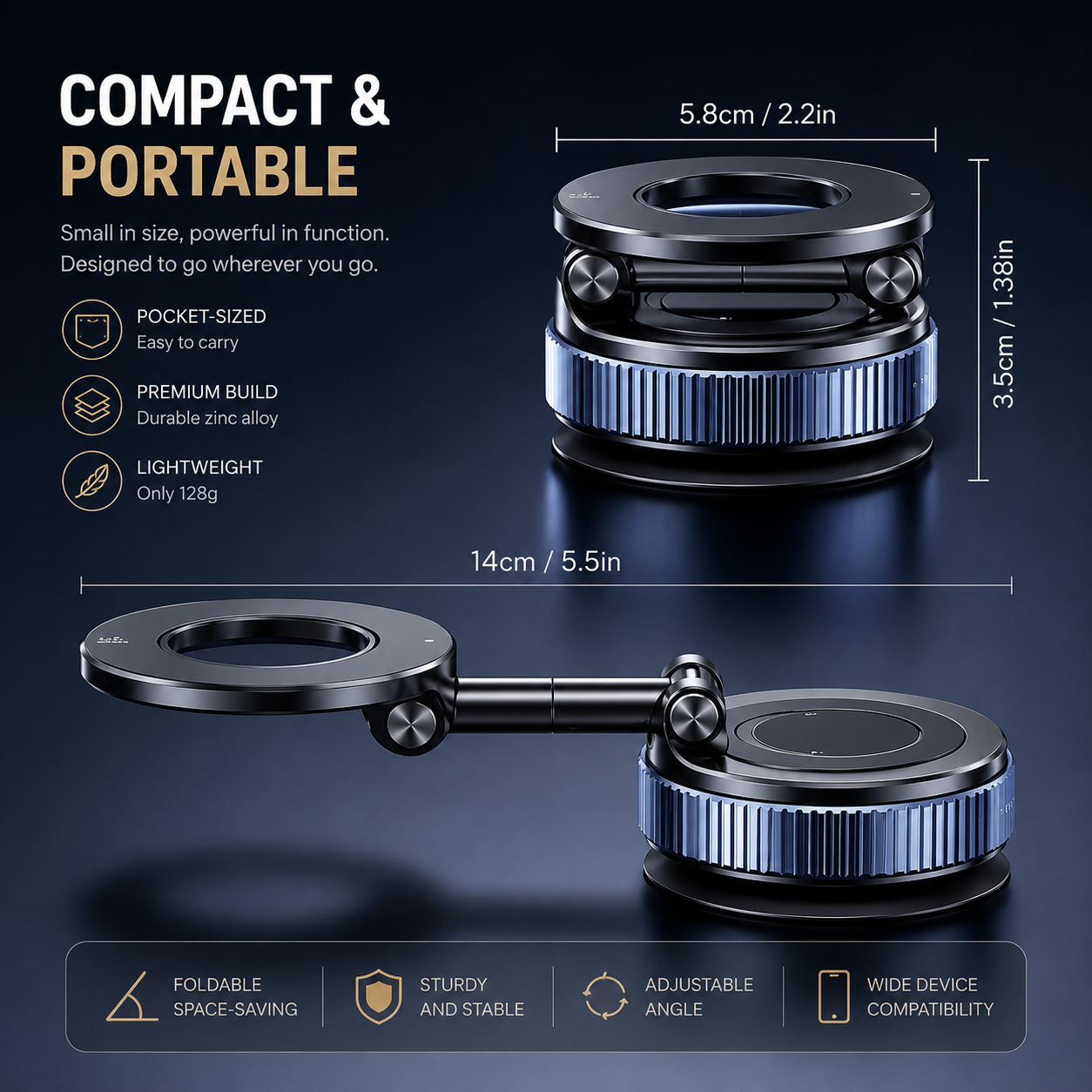 HaloGrip™ – Magnetic Phone Holder